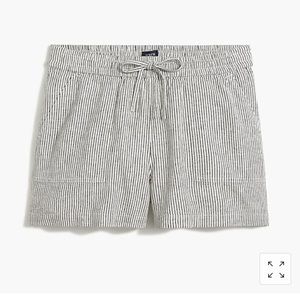 J. crew striped linen shorts